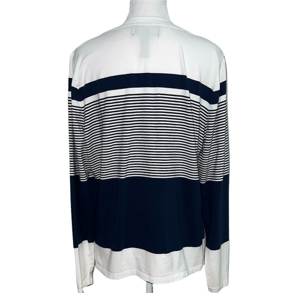 Lauren Active Ralph Lauren Women’s Vintage Long Sleeve Stripe Blouse Size XL - Picture 4 of 7